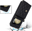 Шкіряний чохол Card Slots для Samsung Galaxy Z Flip5 5G, чорний