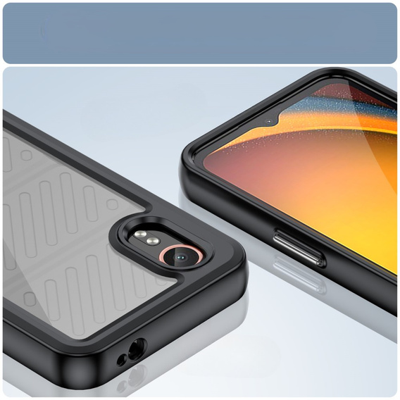 Чoхол до Samsung Galaxy Xcover 7, Fusion Hybrid, прозорий / чорний