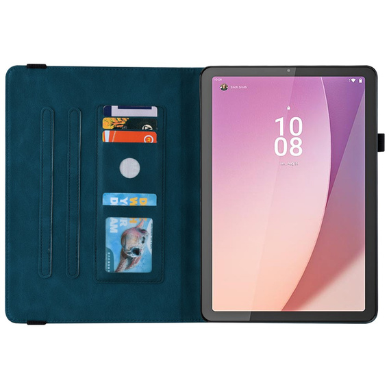 Чехол для Lenovo Tab M9, Butterfly, синий