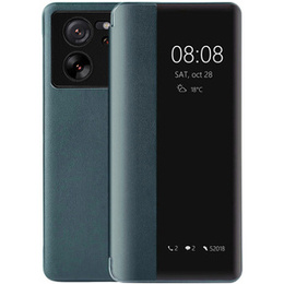 Чехол для Xiaomi 13T / 13T Pro, с откидной крышкой Side View, зелёный