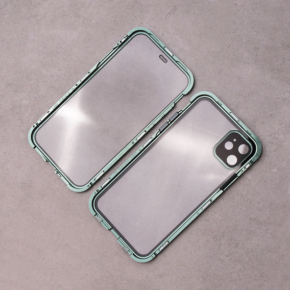 Чохол для iPhone 11, Magnetic Dual Glass, зелений