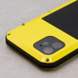 Чехол Love Mei до iPhone 12, armored with glass, жёлтый