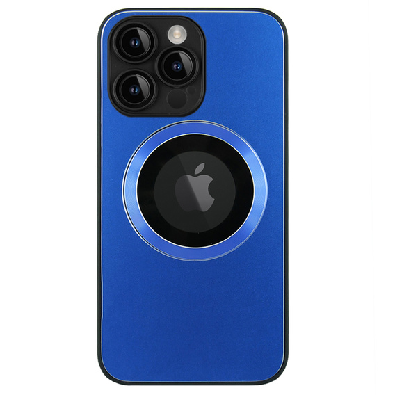 Чехол до MagSafe до iPhone 14 Pro Max, Hole for Apple Logo, синий