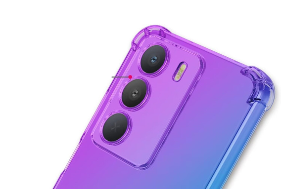 Чехол для Realme 14X / Realme C75, Gradient Dropproof, Фиолетовый / синий