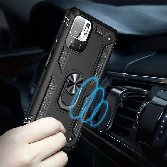 Броньований Чoхол до Xiaomi Redmi Note 10 5G, Nox Case Ring, чорний