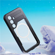 Водонепроницаемый чехол для Samsung Galaxy S24, Redpepper, для MagSafe, чёрный