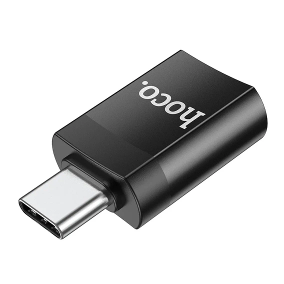 Адептер HOCO - USB-C TYPE-C на Lightning, Black
