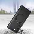 Чехол до Samsung Galaxy S23, Leather Hybrid MagSafe, чёрный
