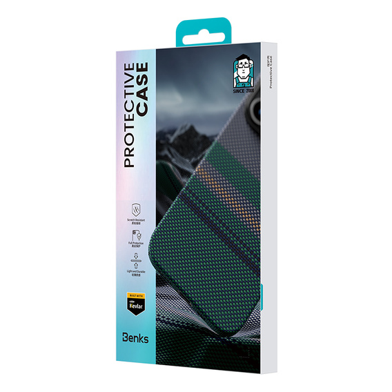 Чехол BENKS Kevlar Magnetic Armor Pro Aurora 600D B062 для MagSafe для iPhone 15 Pro Max