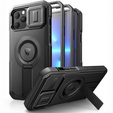 Броньований чохол для iPhone 15, Dexnor CamProtect MagSafe, зелений (Дві рамки)