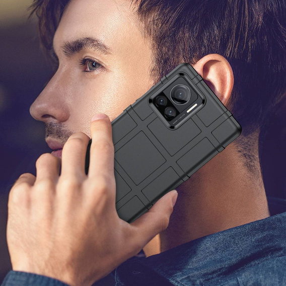 Чехол до Motorola Edge 30 Ultra 5G, Rugged Shield, чёрный
