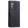 чехол-крышка для Samsung Galaxy S25 FE, Rhombus Crossbody Leather, чёрный