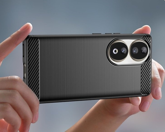 Чохол для Honor 90, карбоновий чорний