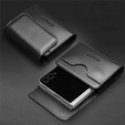 QIALINO Кожаный чехол на пояс для складных смартфонов