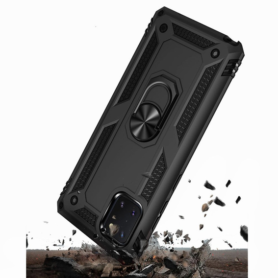 Броньований Чoхол до Samsung Galaxy Note 10 Lite, Nox Case Ring, чорний