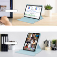 Чехол клавиатура для iPad Pro 11" 2024 (5 gen.), Rotary 360° Leather, светло-голубой