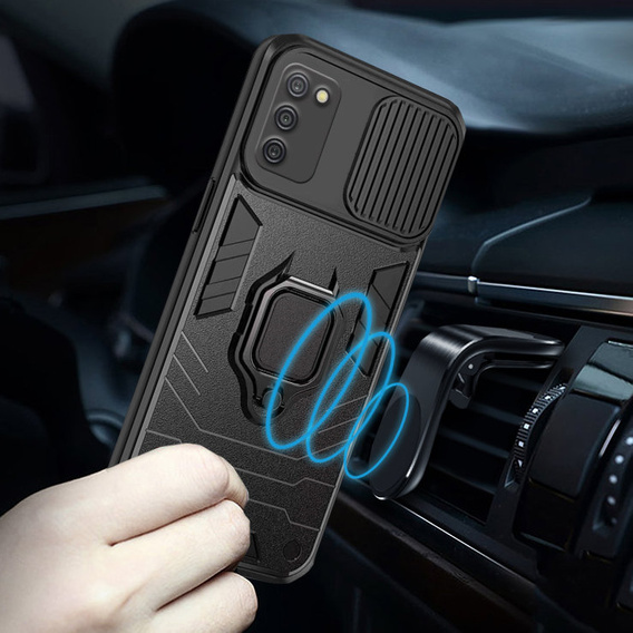 Чохол для Samsung Galaxy A03s, KickStand Camera Lens, м'яти