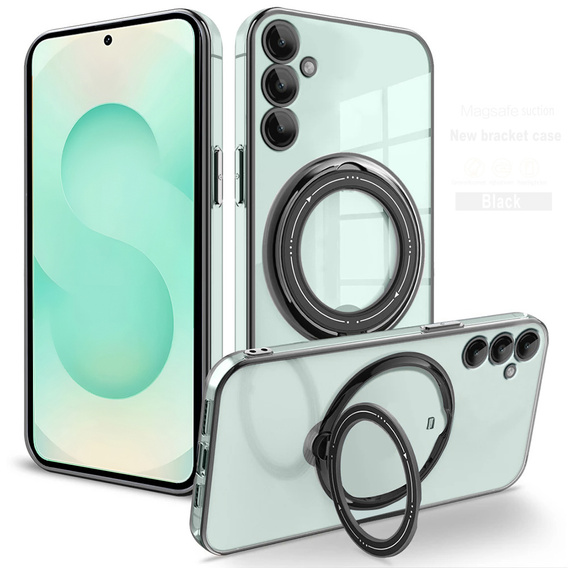 Магнитный чехол для Samsung Galaxy S25+ Plus, для MagSafe, чёрный