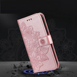 Откидной чехол для Xiaomi Redmi Note 13 Pro 5G, Mandala, розовый rose gold