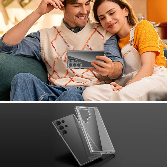 Чoхол до Samsung Galaxy S23 Ultra, Fusion Hybrid, прозорий