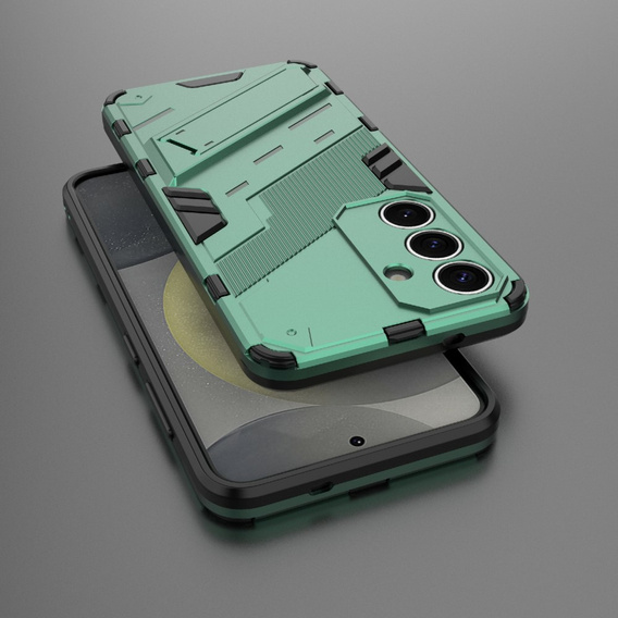 Чехол для Samsung Galaxy A56 5G, Military kickstand, зелёный