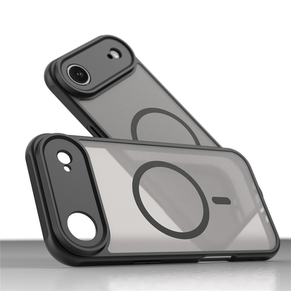 Матовый чехол для iPhone Air, для MagSafe, с защитой камеры, матовый черный