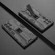 Чехол до Samsung Galaxy S22 Ultra 5G, Military kickstand, чёрный