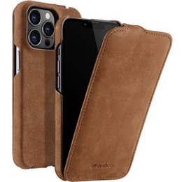 Чохол MELKCO для iPhone 14 Pro Max, шкіряний, фліп, кава