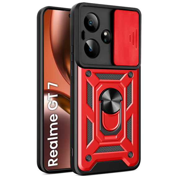 Чохол NOX Camera Slide Realme GT 7 / 7T, CamShield Slide, червоний