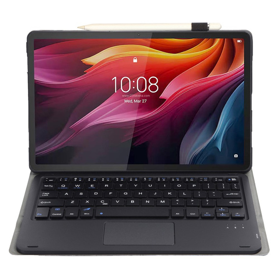 Чехол + клавиатура Lenovo Tab K11 Plus, Leather Pen Slot TouchPad, чёрный