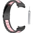 Браслет Stainless для  Samsung Galaxy Watch 4 / 4 Classic - Black/Pink