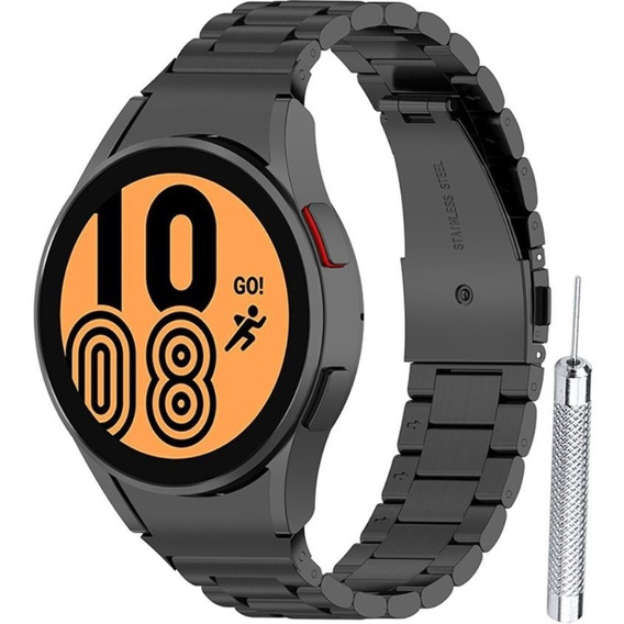 Браслет Stainless для  Samsung Galaxy Watch 4 / 4 Classic - Black