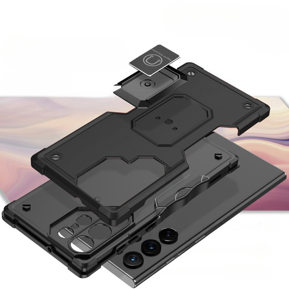 Чoхол до Samsung Galaxy S23 Ultra, Dual-Layer Armor, чорний
