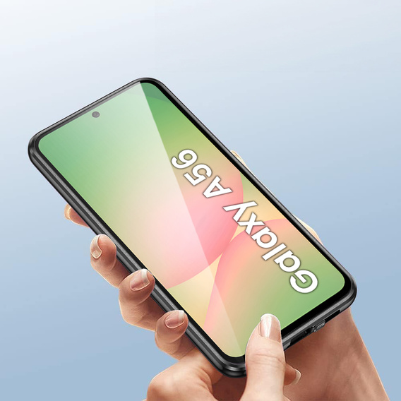 Чохол для Samsung Galaxy A56, Magnetic Dual Glass, чорний