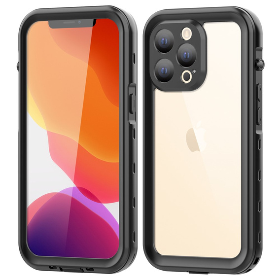 Водонепроницаемый чехол IP68 для iPhone 13 Pro, SHELLBOX, чёрный