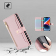 Чохол-книжка для Xiaomi Redmi Note 13 Pro+, Wallet Zipper Pocket, рожевий
