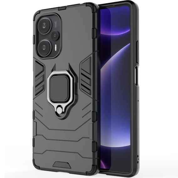 Чoхол до Poco F5 5G, Kickstand Ring, чорний
