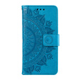 Откидной чехол для Xiaomi Redmi Note 13 Pro 4G / Xiaomi Redmi Note 14S / Xiaomi Poco M6 Pro 4G, Mandala, синий