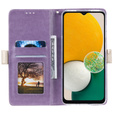 чехол-крышка для Samsung Galaxy A54 5G, Wallet Pocket Zipper Lace, фиолетовый