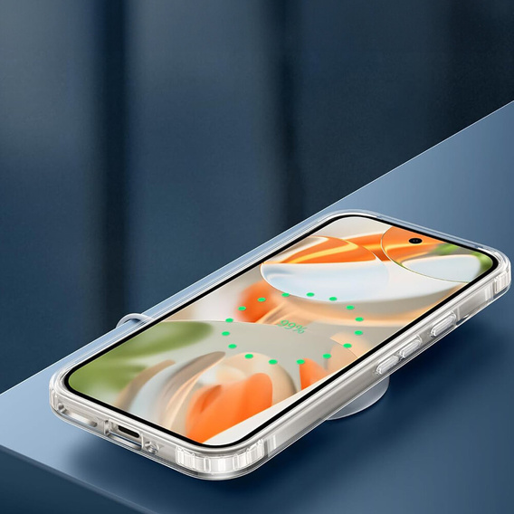 Чехол до Google Pixel 9 Pro XL, Fusion Hybrid, прозрачный