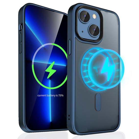 Чехол Mocolo до iPhone 14 Plus, MagSafe, синий