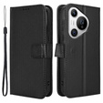 Откидной чехол для Huawei Pura 70, Wallet Smart Magnet, чёрный