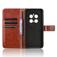 Откидной чехол для Honor Magic 7 Pro, Crazy Horse Wallet, коричневый