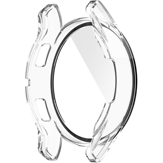 Силіконовий футляр із вбудованим захисним склом до Samsung Galaxy Watch4 40mm, Transparent