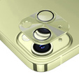 Крышка с объективом и стеклом для iPhone 15 / 15 Plus, ERBORD, жёлтый