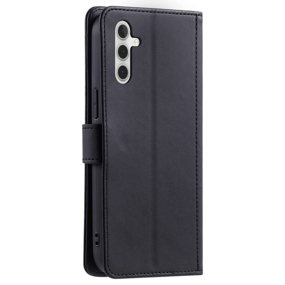 чехол-крышка для Samsung Galaxy A36 5G, Rhombus Crossbody Leather, чёрный