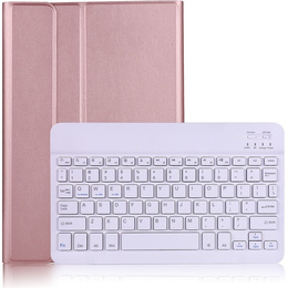 Чохол + клавіатура Samsung Galaxy Tab Tab S7/S8 T870 T875, рожевий rose gold