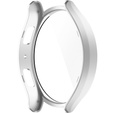 Чохол з інтегрованим склом для Samsung Galaxy Watch6 44 мм, сріблястий