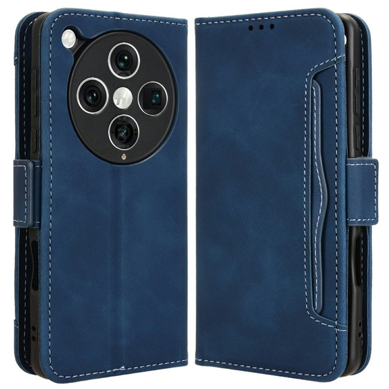 Откидной чехол для Oppo Find X8 Pro, Card Slot, темно-синий