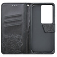 Откидной чехол для Oppo A79 5G, Butterfly, чёрный